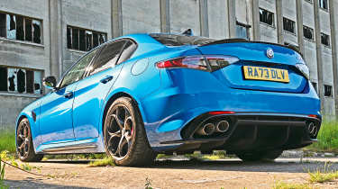 Alfa Romeo Giulia Quadrifoglio long-term - rear 3/4